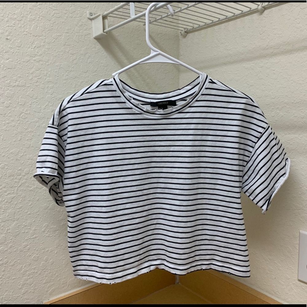 Striped Crop Top Forever 21